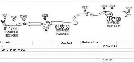 MTS C120146008679 Exhaust System